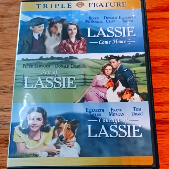 LASSIE COME HOME, SON OF LASSIE, & COURAGE OF LASSIE Triple Feature on DVD - Picture 1 of 2
